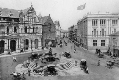 浮尔顿广场与百得利路，约1900年