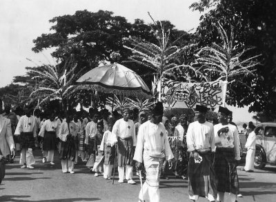 马来族的迎娶阵容，1930年代