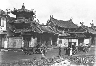 天福宫旁的崇文阁，1900年代