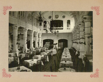 欧洲大酒店的宴会厅，1910年代